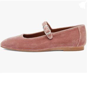 Pazzion Blush Round Toe Mary Janes Comfortable Strap Buckled Ballet Flat Vintage